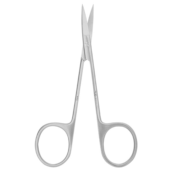 IRIS-Fine Scissors (Round Type)-S/S Cvd/22*4.5mm/10.5cm