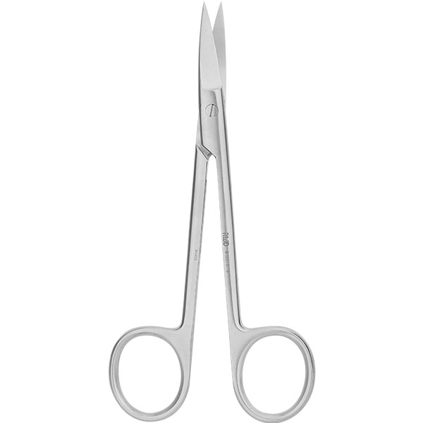 IRIS-Fine Scissors (Round Type)-S/S Cvd/26*7.4mm/13cm
