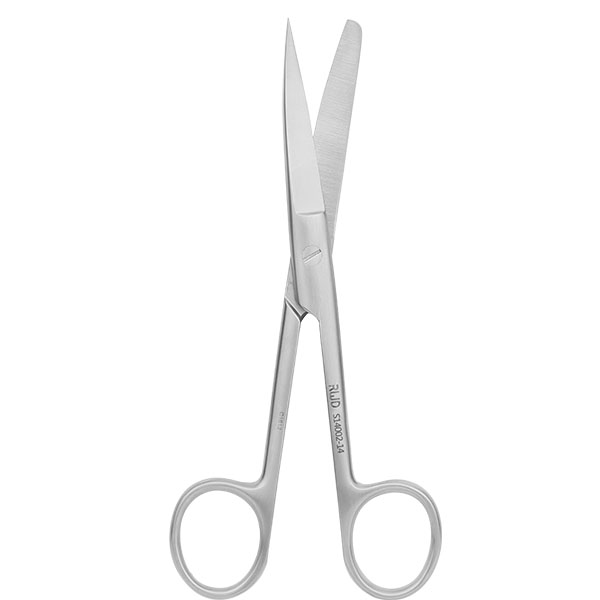 Operating Scissors (Round Type)-S/B Cvd/48.2*10mm/14.5cm