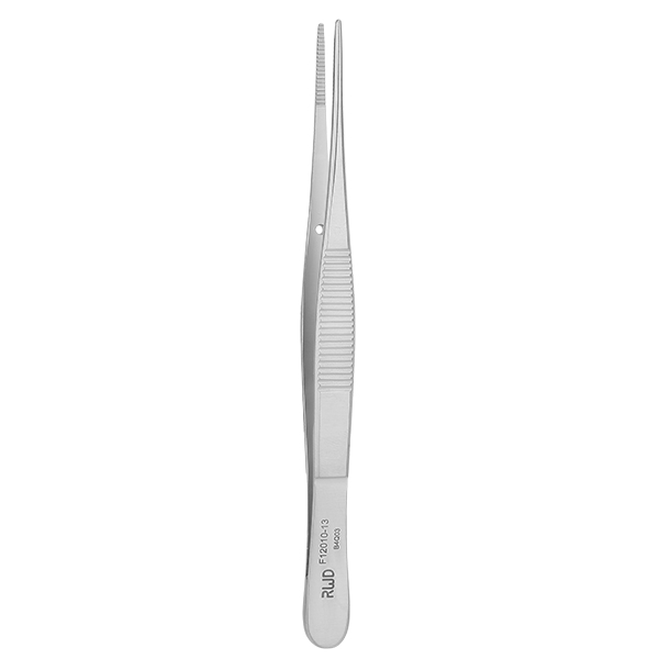 Dressing Forceps-Str, Tip width 1.3mm, teeth length 17mm, 13cm