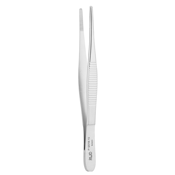 Dressing Forcep (Standard)-Str, Tip width 2.2mm, teeth length 15mm, 10.5cm