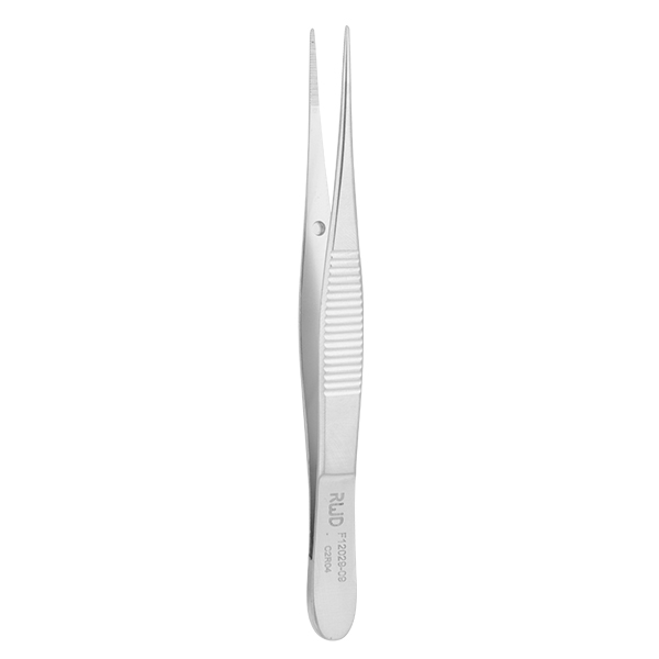 Dressing Forceps-Str, Tip width 0.8mm, teeth length 13mm, 9.5cm
