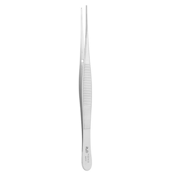 SEMKEN 1x2 Teeth Tissue Forceps-Str, Tip width 1.2mm, 13cm