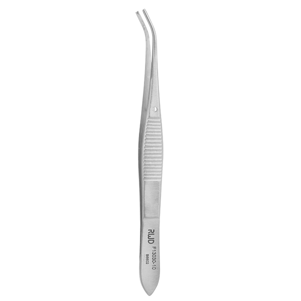 IRIS 1x2 Teeth Tissue Forceps-Light Cvd, Tip width 1.3mm, 10.5cm