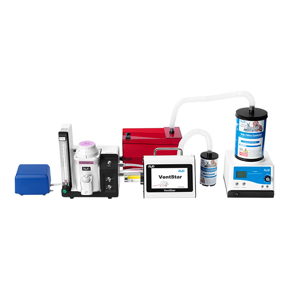 Combination of Animal Ventilator to Anesthesia System