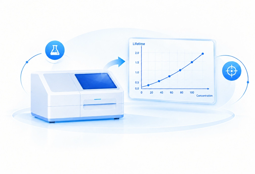 Fluorescence lifetime quantitative analysis